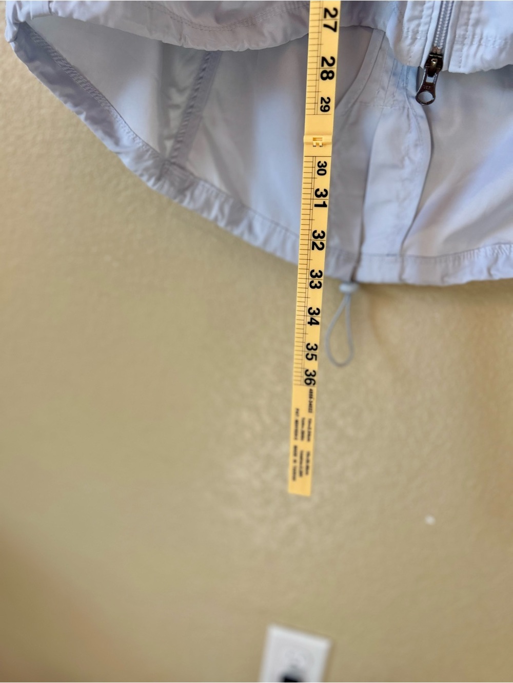 Athleta Light Gray Zip-Front Utility Anorak Rain Jacket Size XS - Picture 11 of 12